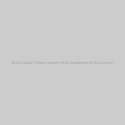EpiGentek - EpiQuik Global Tri-Methyl Histone H4K20 Quantification Kit (Fluorometric)